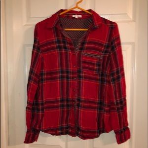 Maurices long sleeve plaid size S